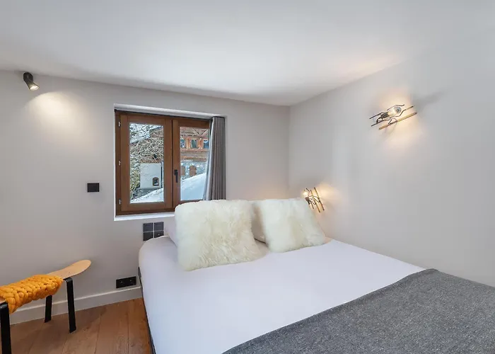 公寓 Triplex Elegant A 1850 Avec Cheminee Et Parking - Fr-1-564-90 谷雪维尔